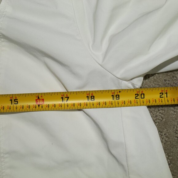 Vintage Y2K Chico's Cropped 3/4 Sleeve White Rain Jacket - Picture 6 of 6